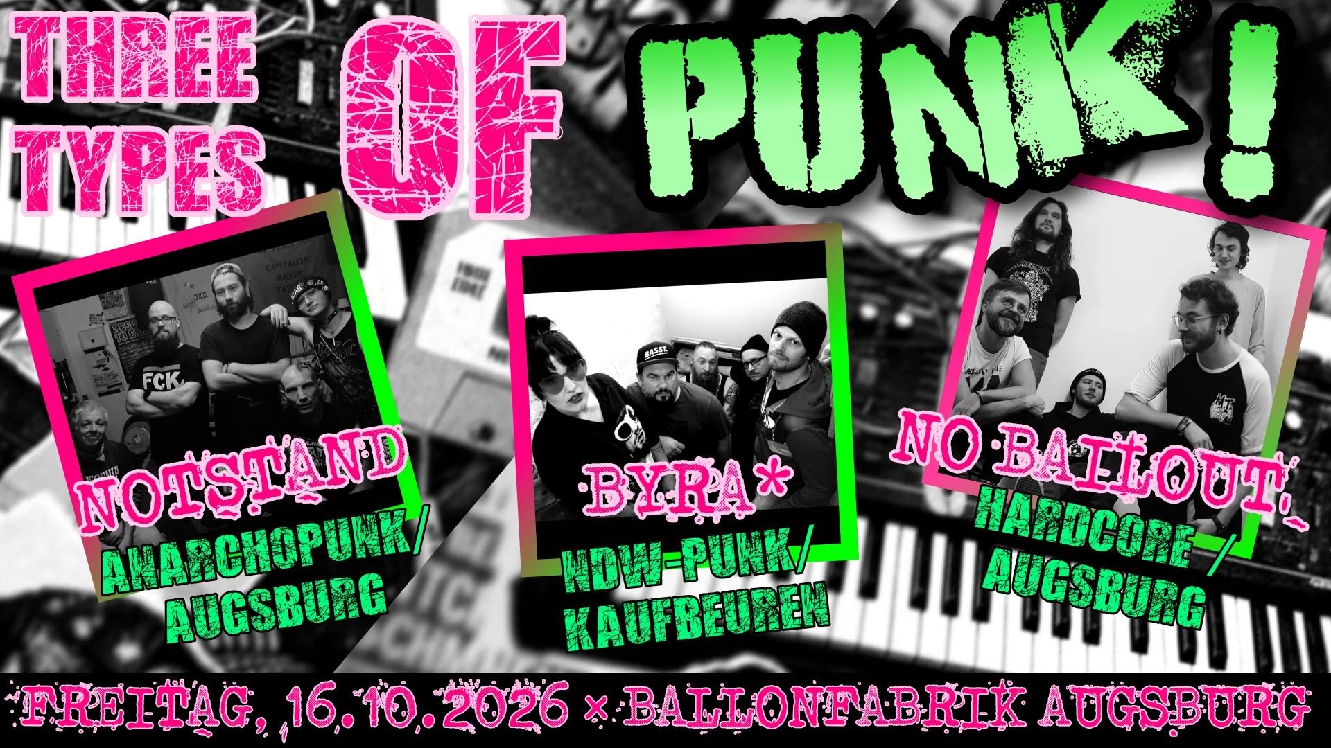 Three types of punk