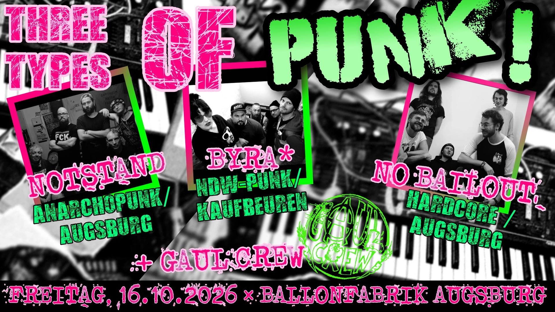 Three types of Punk