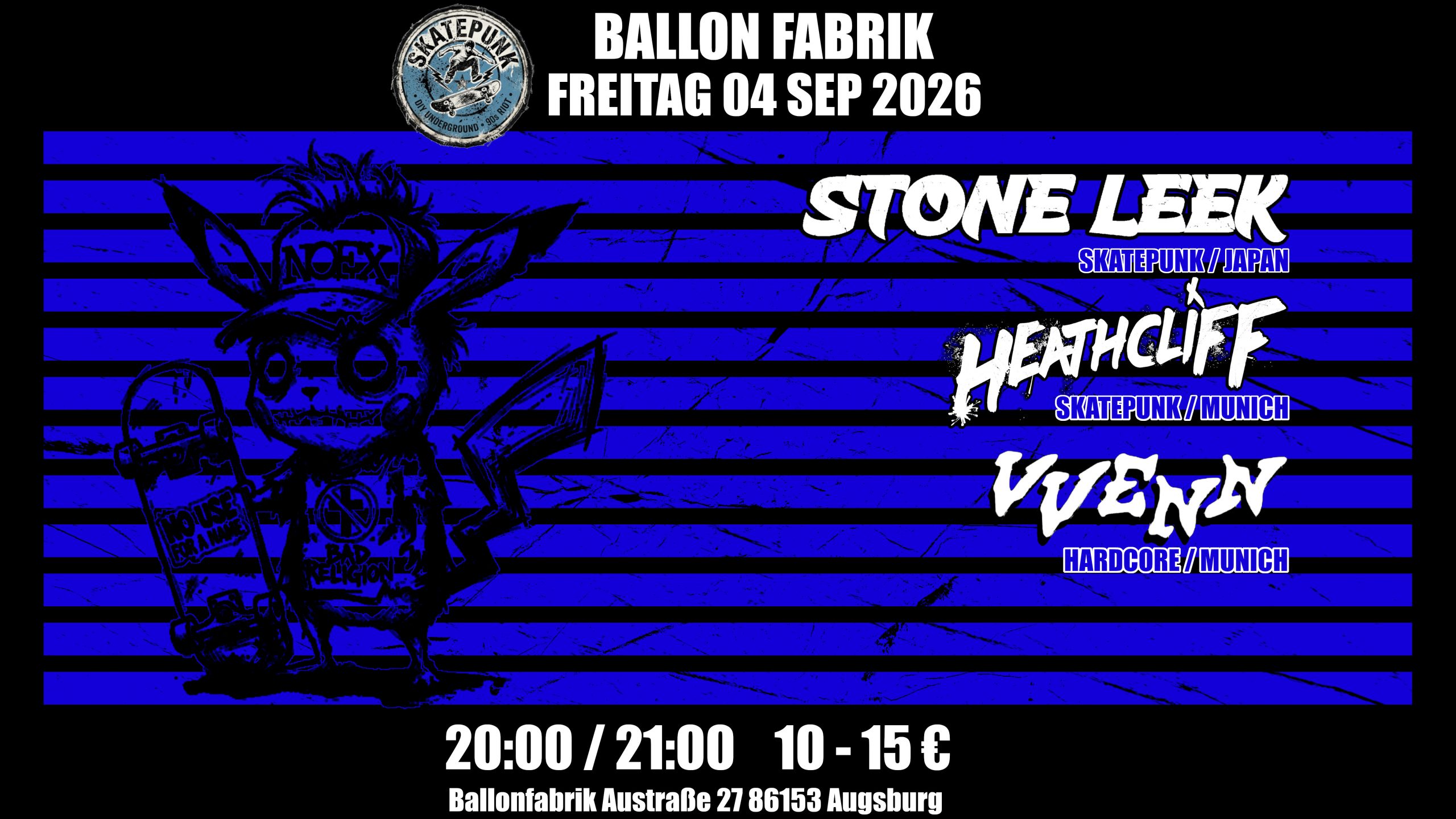 PUNK: VVENN, Heathcliff, Stone Leek (Japan)